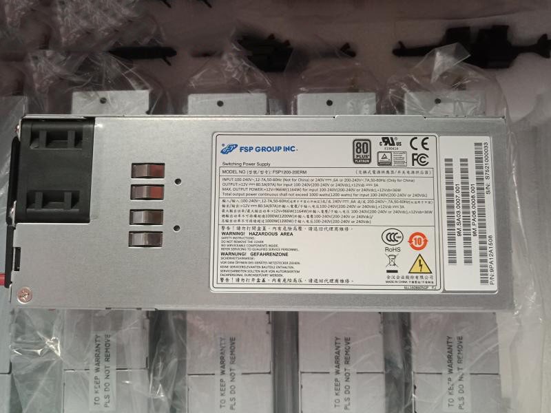 1 Pc. New FSP1200-20ERM Server Power Supply 1200W