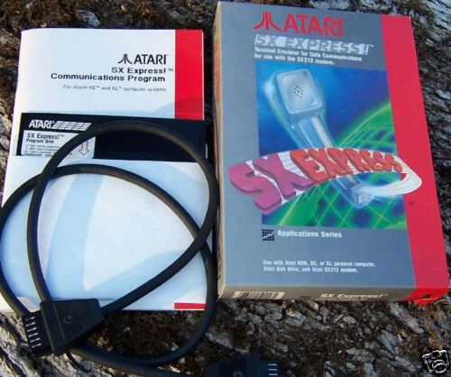 SX EXPRESS PACKAGE with SIO Cable For SX-212 MODEM for Atari XL/XEComputer NEW 