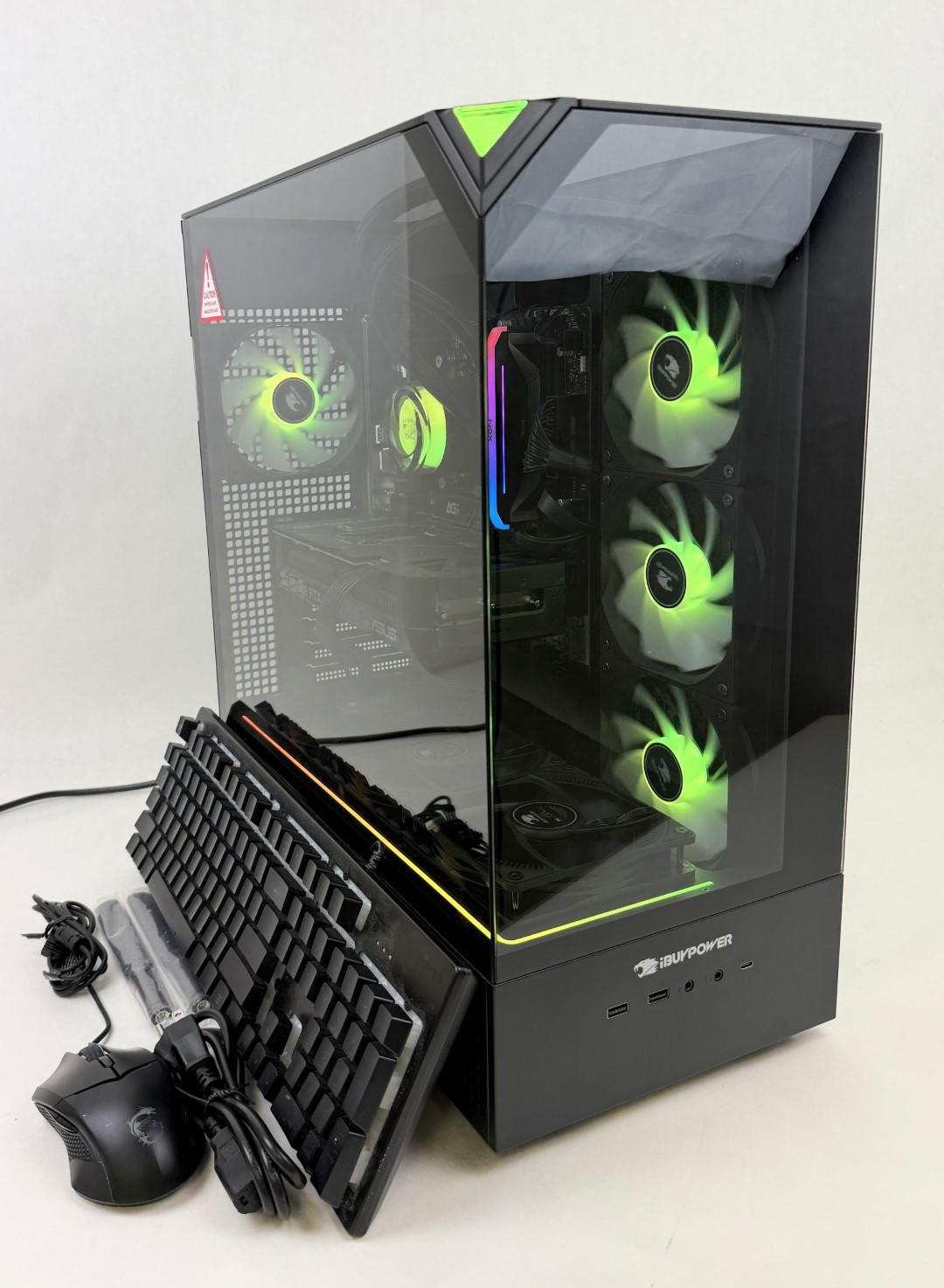 iBUYPOWER Element Gaming PC Desktop Ryzen 7 9800X3D 16GB 2TB SSD RTX 5070 W11H