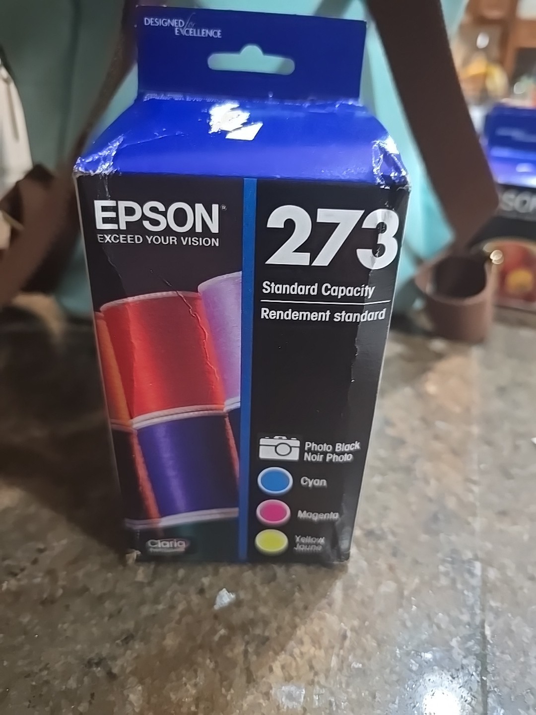 New Genuine Epson 273 Photo Black + CYM Color Ink Cartridges OEM FRESH 03/2027