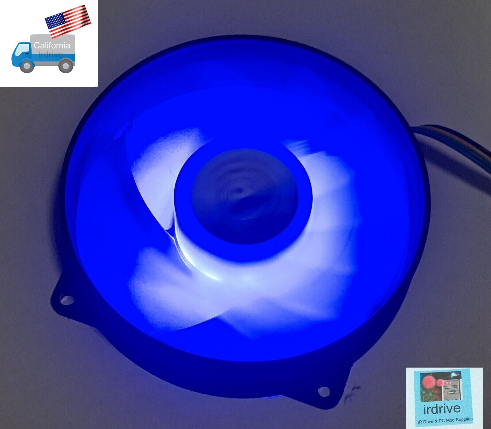 HIGH POWER® Replacement Blue LED CPU Cooler Fan 80mm Frame 95 Diameter 4pin PWM