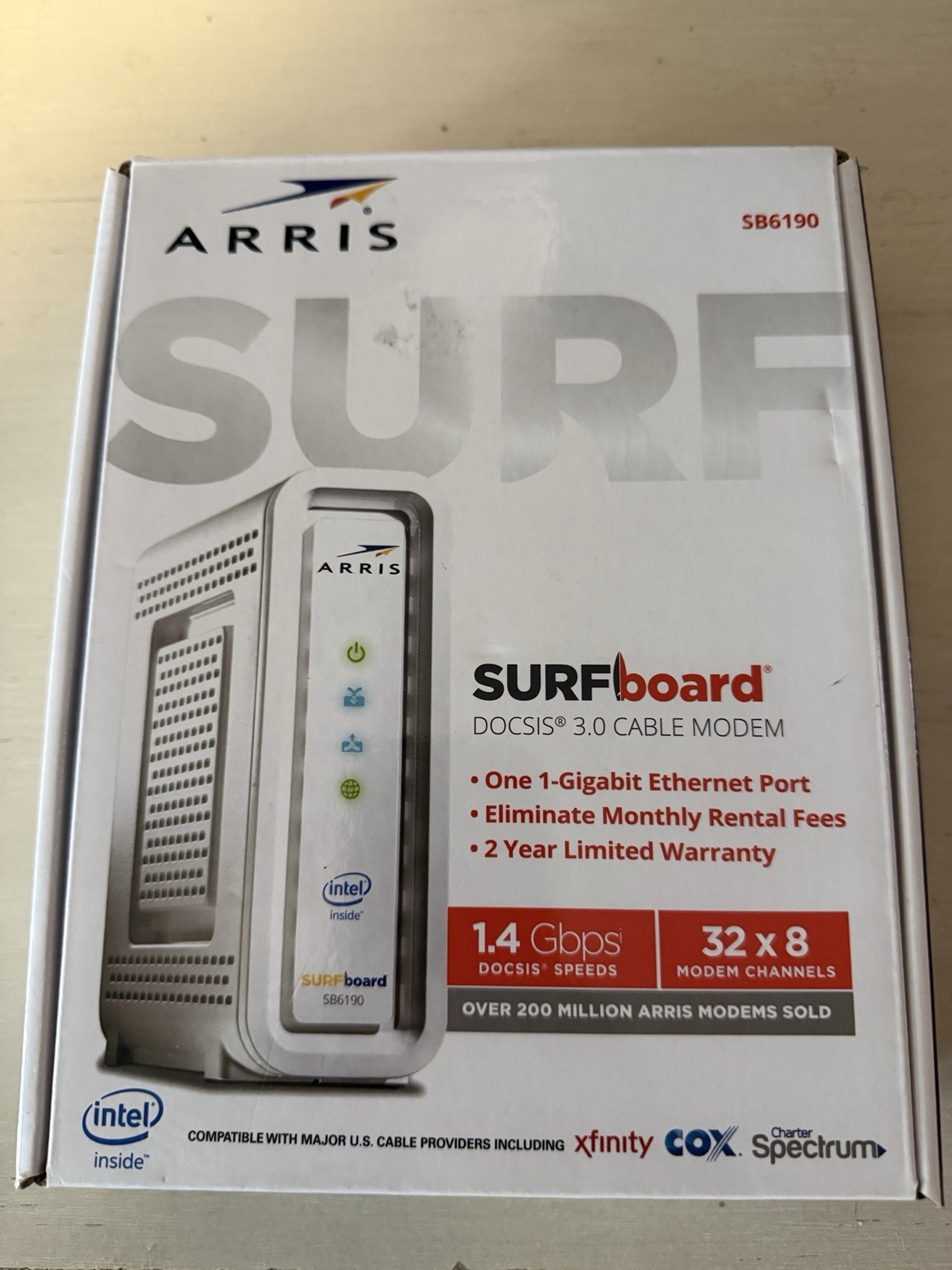 ARRIS SURFboard SB6190 DOCSIS 3.0 Cable Modem