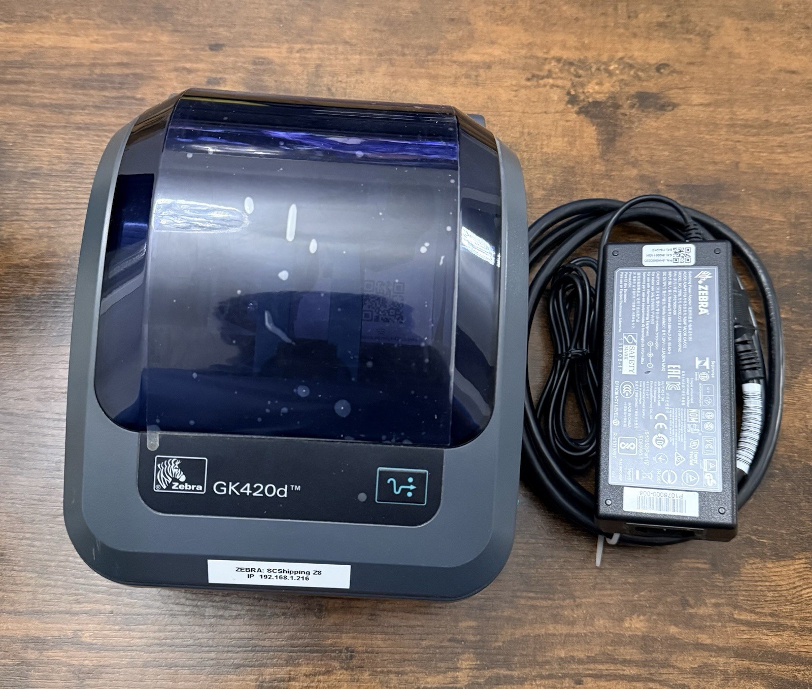 Zebra GK420d Thermal Barcode and Label Printer (Tested - Works perfectly)