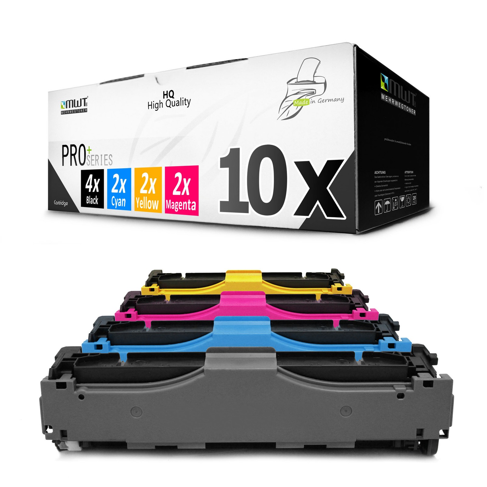 10x MWT PRO Toner Cartridge For HP Color LaserJet Pro MFP M-477-fdw M-452-dn