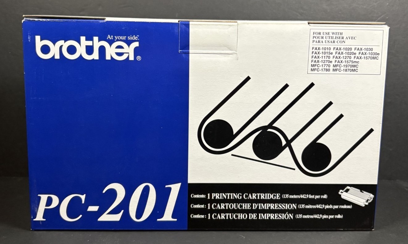 Brother PC-201 Printer Cartridge OEM Genuine NEW