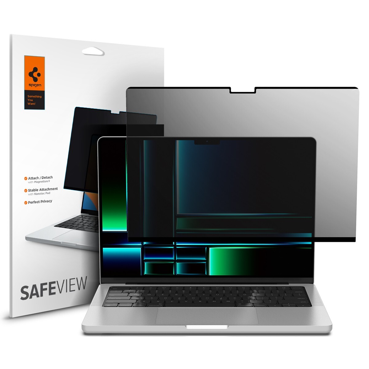 For MacBook Pro 14-inch | Spigen Safe View Privacy Screen Protector