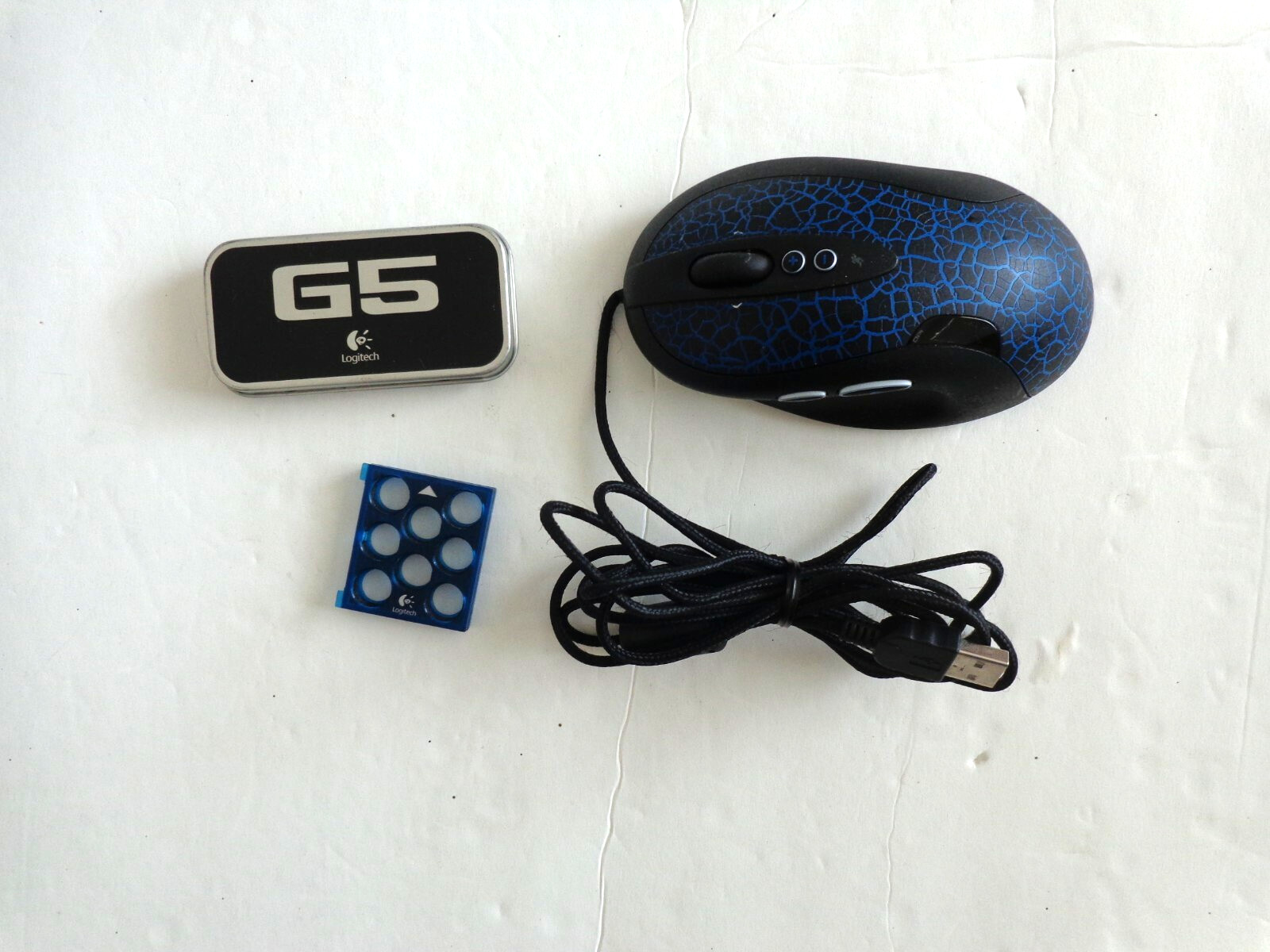 Logitech G5 USB Laser Gaming Mouse w/Adjustable Weight Cartridge