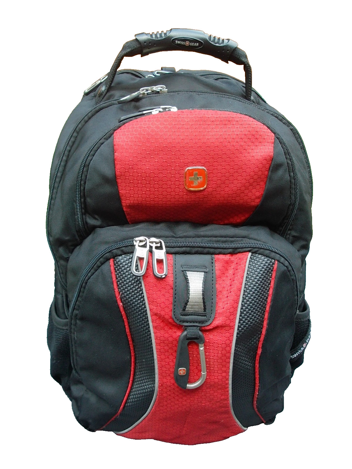 Swiss Gear Backpack w/ Laptop Compartment  Scan Smart Airflow Travel Black Red