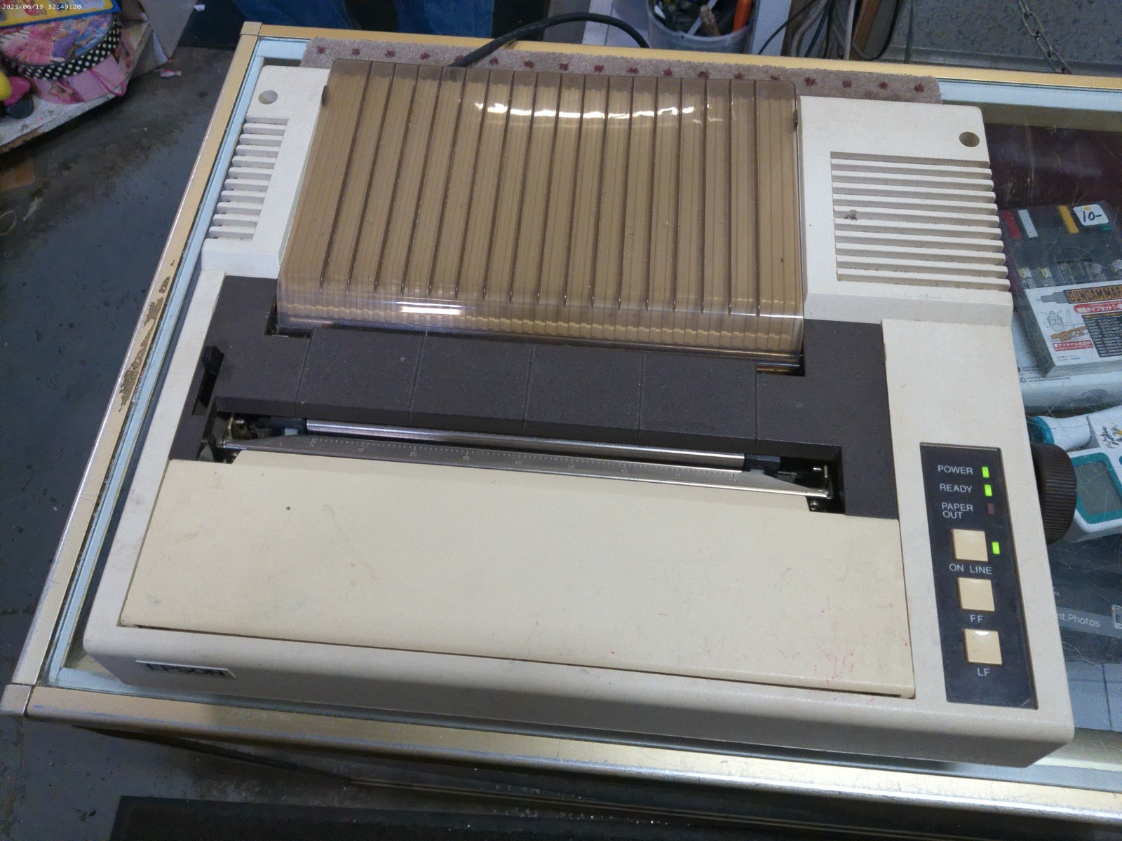Epson MX-80 Vintage Dot Matrix Terminal Printer  – Powers On – As Is