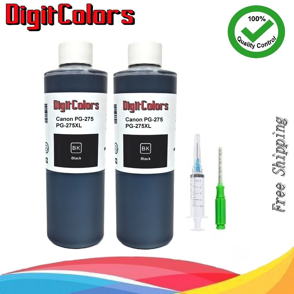 Ink Refill Kit for Black Ink bottles For Canon PG-275 PG-275XL 2X250ml