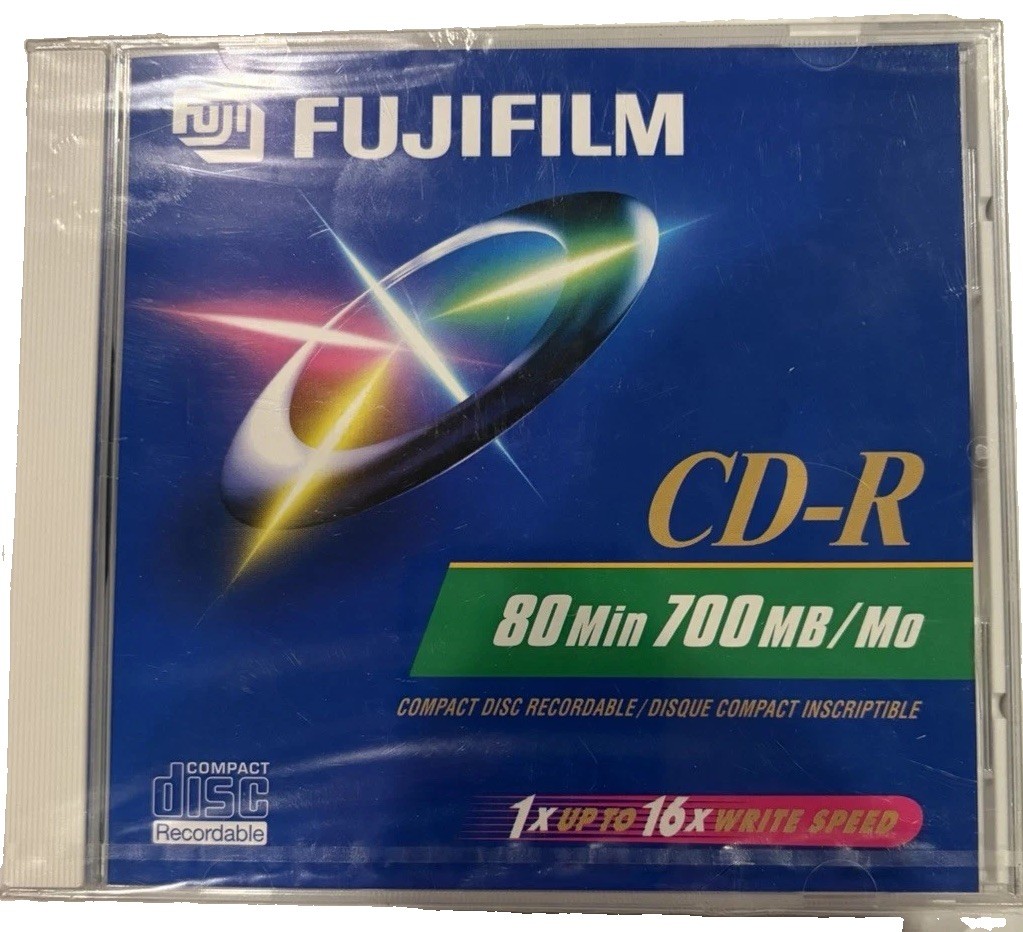 FUJIFILM CD-R 80 Min ~ 700MB Compact Disc Recordable Lot of Eight (8)