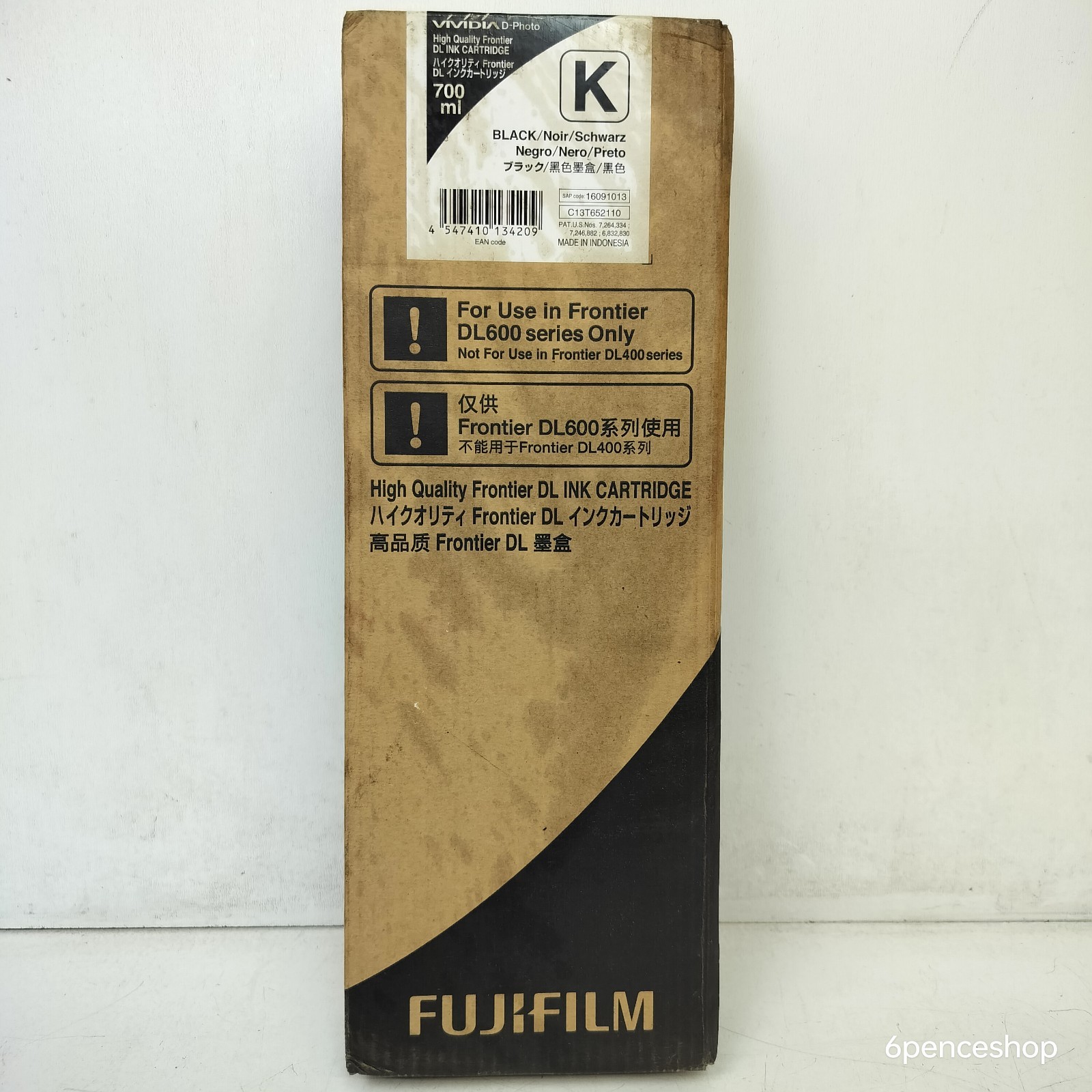 Imperfect Box-Exp. 02/2028 FujiFilm C13T652110 Black Ink 700ml