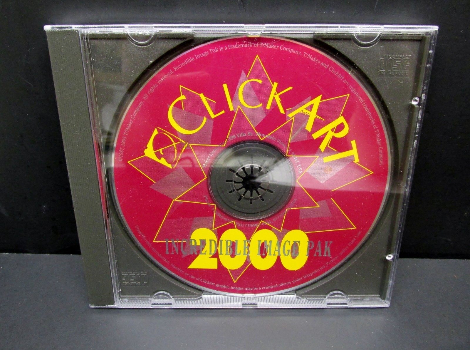 ClickArt Incredible 2000 Image Pak,  CD-ROM, Win. 3.0, T Maker 1995, Never Used