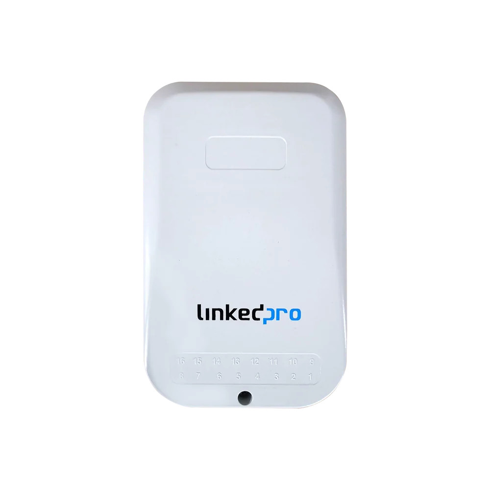 LinkedPRO LPFABHGT16ZT FTTH Termination Box, 16 Ports, IP55, Loaded with 16