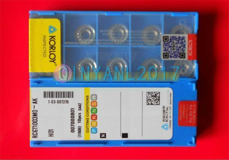 10PCS KORLOY RCGT1003MO-AK H01  Milling Insert