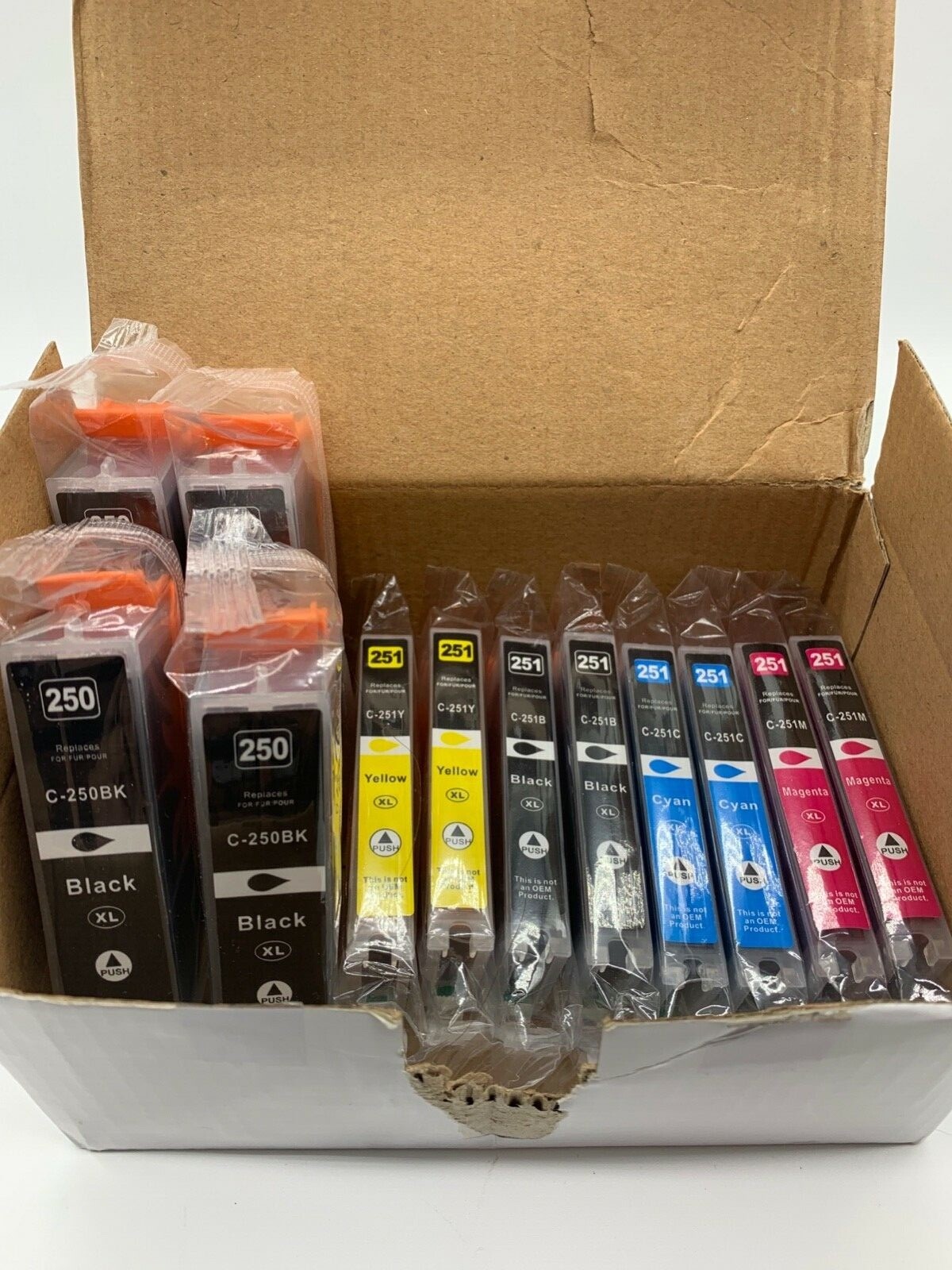 CA 250/251X -12 Compatible Ink Cartridges 4 250 2 Each 251 BCYM