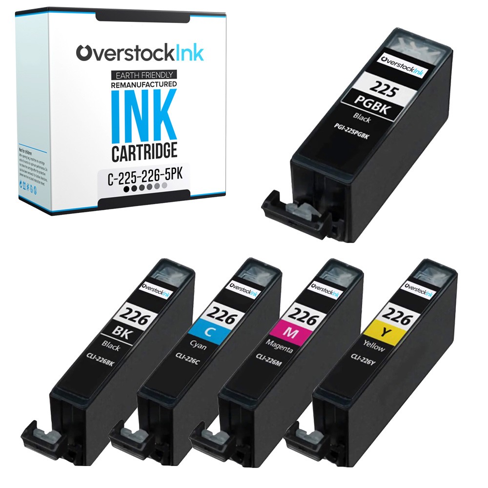 Compatible OSI PGI-225 CLI-226 5PK Ink Cartridges for Canon PIXMA MG5220 MX882