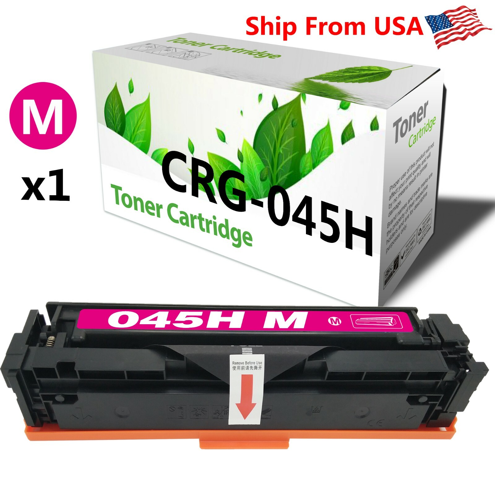 1 PK CRG-045H 045H Toner Cartridge For Canon Color imageCLASS LBP612Cdw MF632Cdw