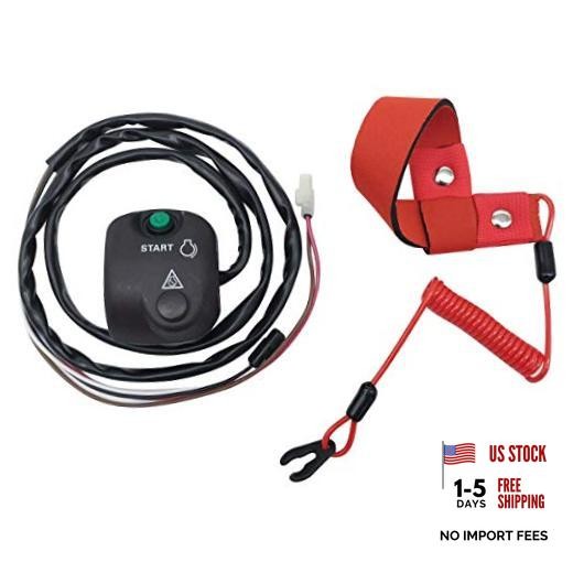 Handlebar Start Stop Kill Switch Box Aassy & Safety Lanyard for Yamaha FX140