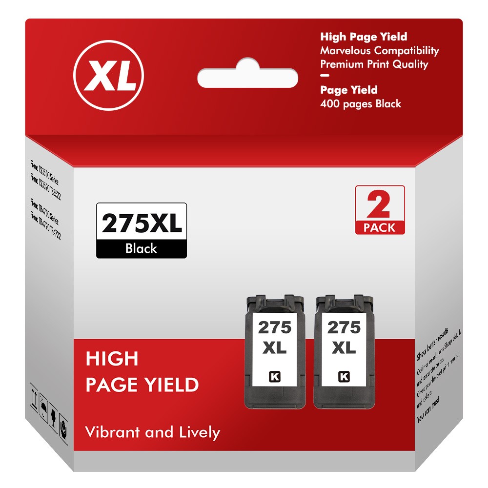 PG-275XL CL-276XL Ink Cartridges for Canon Pixma TR4722 TS3722 TR4700 TS3522 Ink