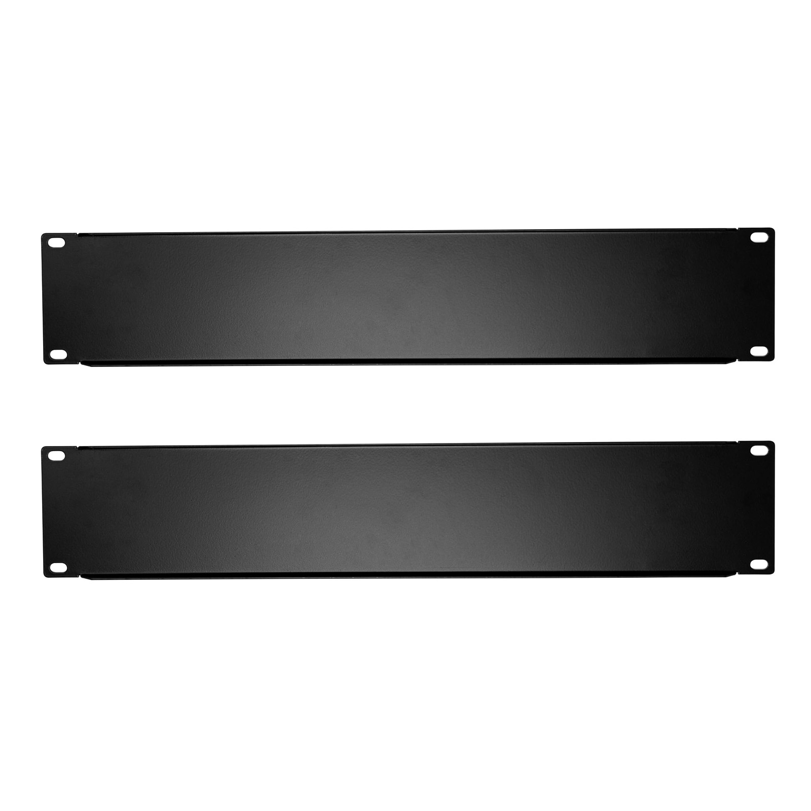 2 PCS Black 2U Blank Rack Panel 19 Inch Server Network Cabinet Enclosure