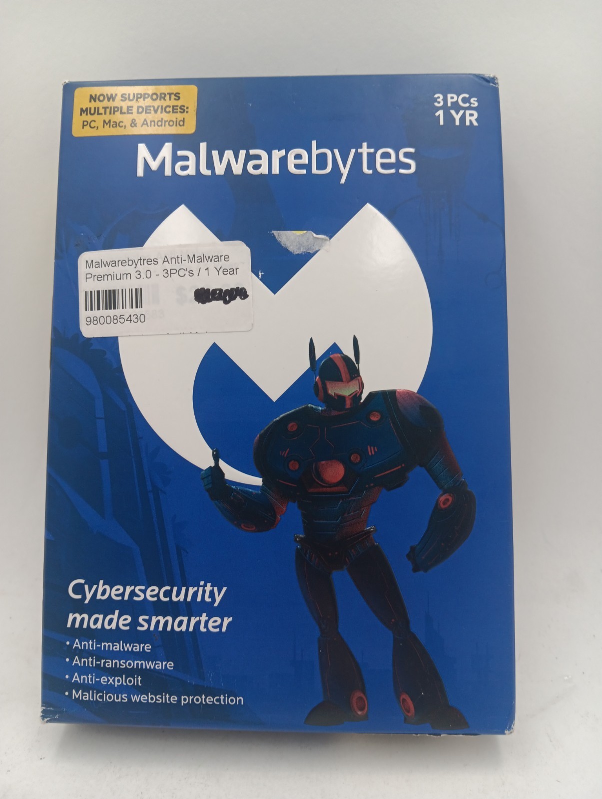 Malwarebytes Standard (Premium Security) - 3 Device / 1 Year PC Mac Android