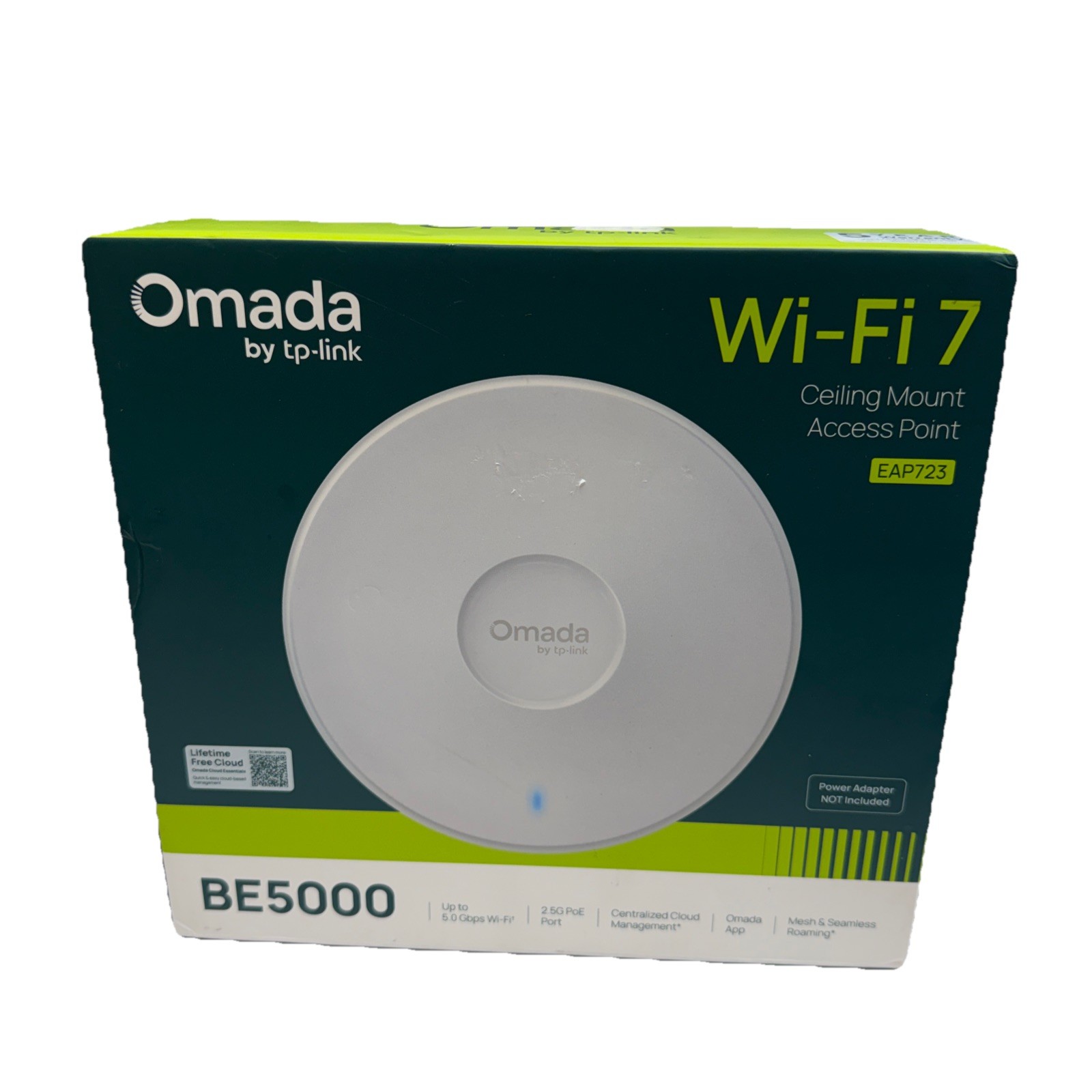 Omada by TP-Link EAP723 Wi‑Fi 7 BE5000 Ceiling AP PoE Mesh Cloud White