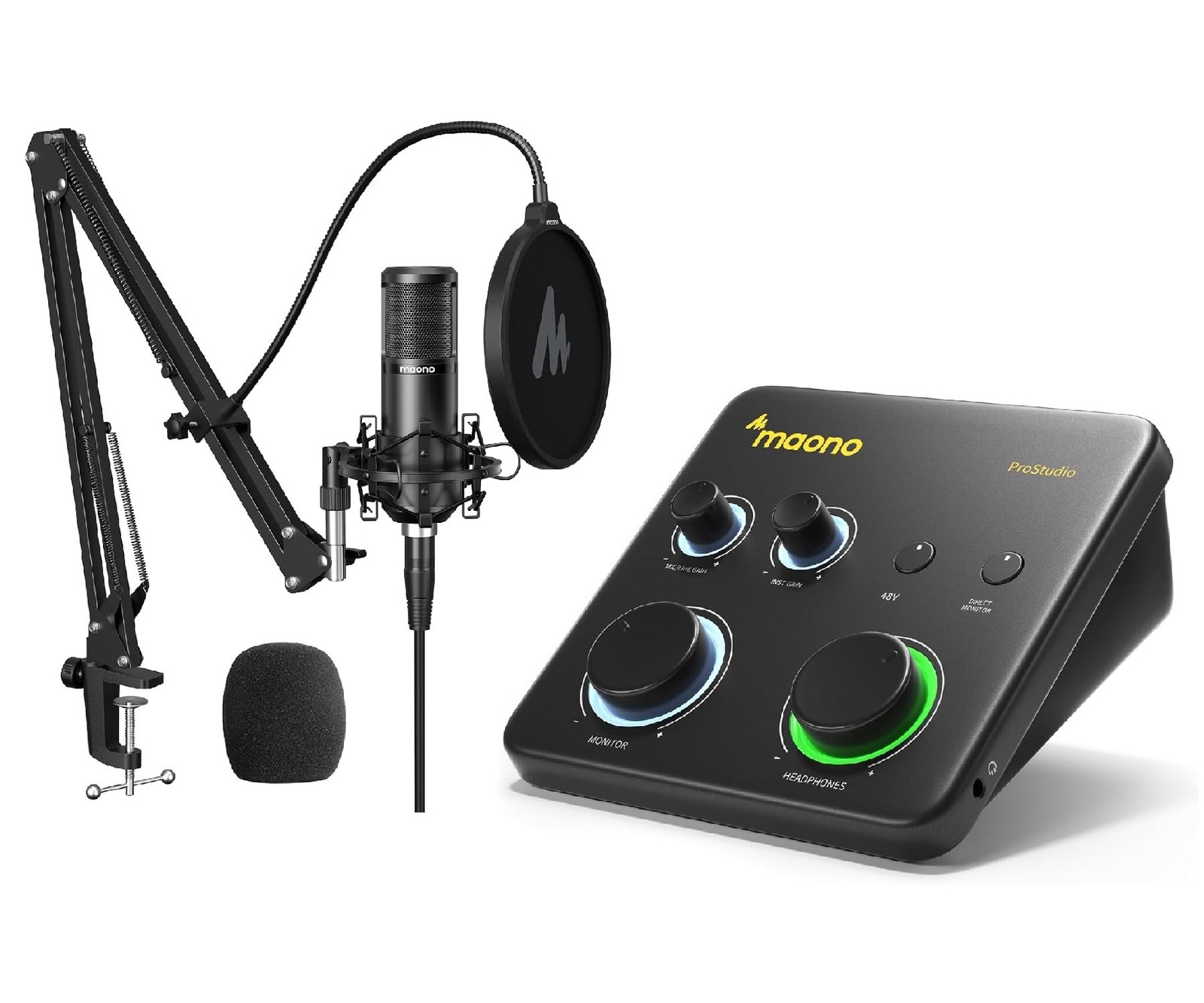 MAONO USB Audio Interface for PC & XLR Dynamic Microphone: with...