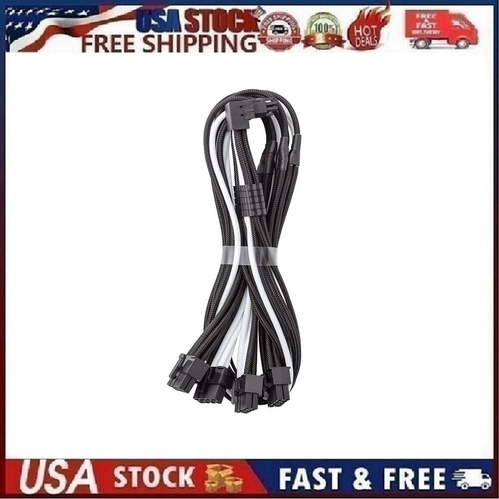 CableMod - C-Series Pro - Sleeved 12VHPWR 90° PCI-e - 16Pin to 4x 8Pin Variant A