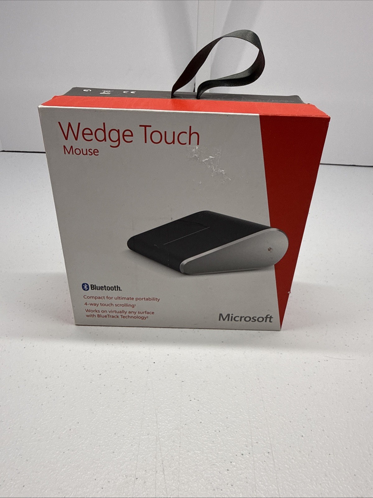 Microsoft Wedge Touch Mouse Bluetooth Wireless BlueTrack Portable Compact Black