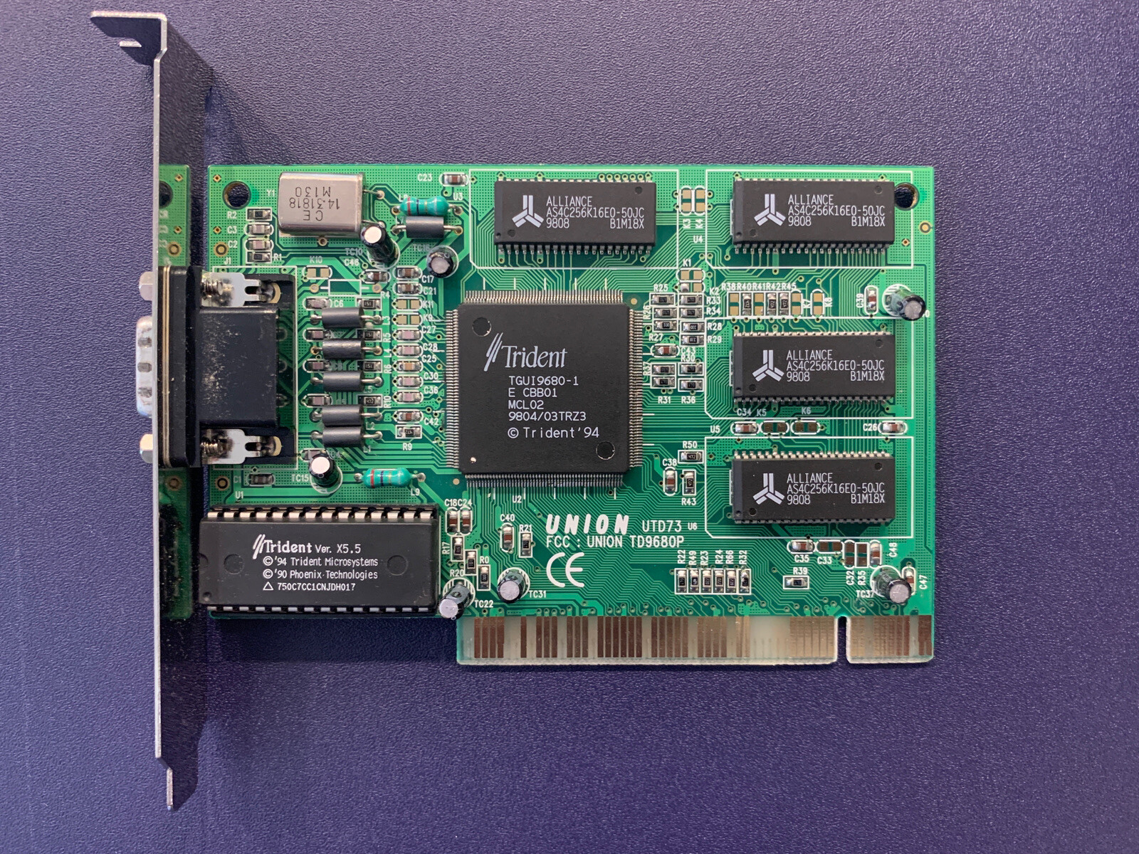 Union Trident PCI Video Graphics Card TD9680P VGA UTD73