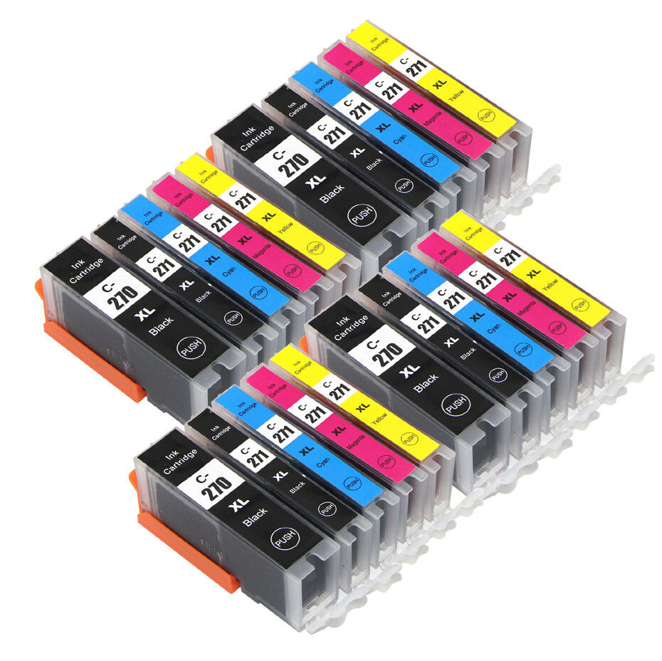 20 Pack Combo Ink Set for Canon PGI-270 CLI-271 XL Pixma MG5720 MG5721 TS5020