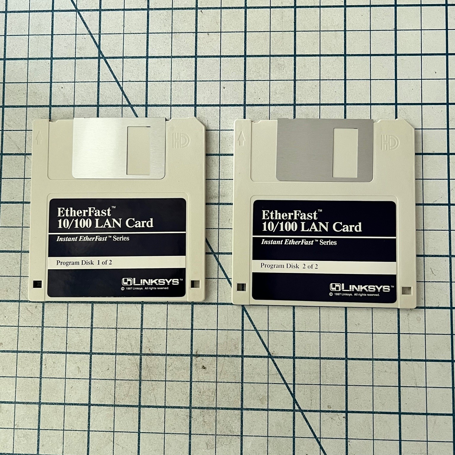 Linksys EtherFast 10/100 LAN Card Software 3.5" Floppy Disk 1997 Windows Vintage