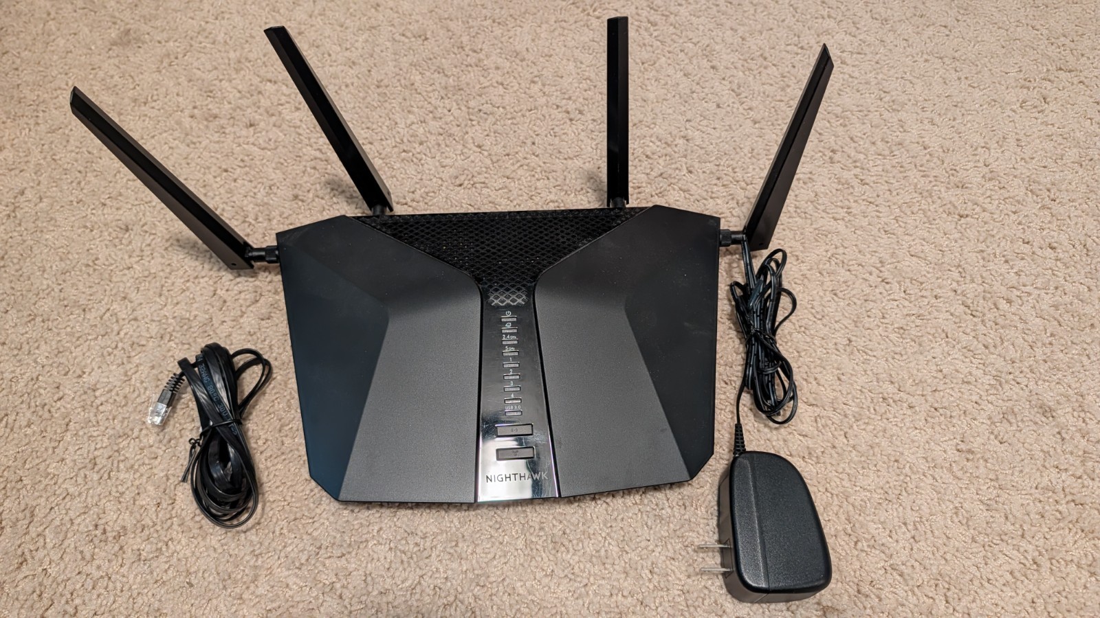 NETGEAR Nighthawk AX4200 5-Stream WiFi Router RAX43-100NAS - Black
