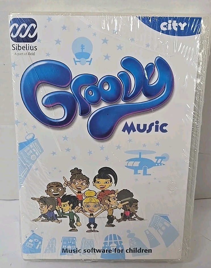 Groovy Music City Single User Software For Children Sibelius 2007 New Sealed  