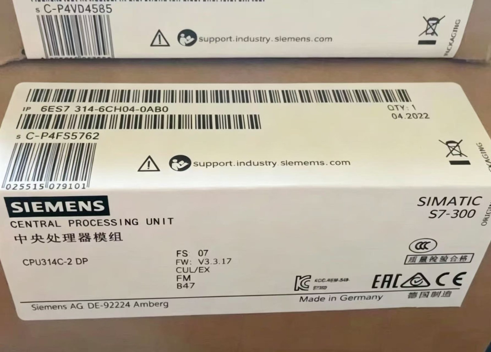 1PC New Siemens 6ES7314-6CH04-0AB0 CPU Module 6ES7 314-6CH04-0AB0 Fast ship