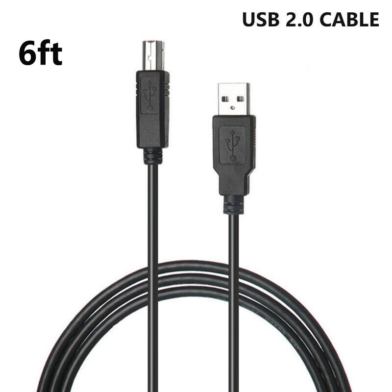 USB 2.0 Printer Cable For EPSON ECOTANK ET-2400 ET-2800 ET-2803 ET-3850 ET-8500