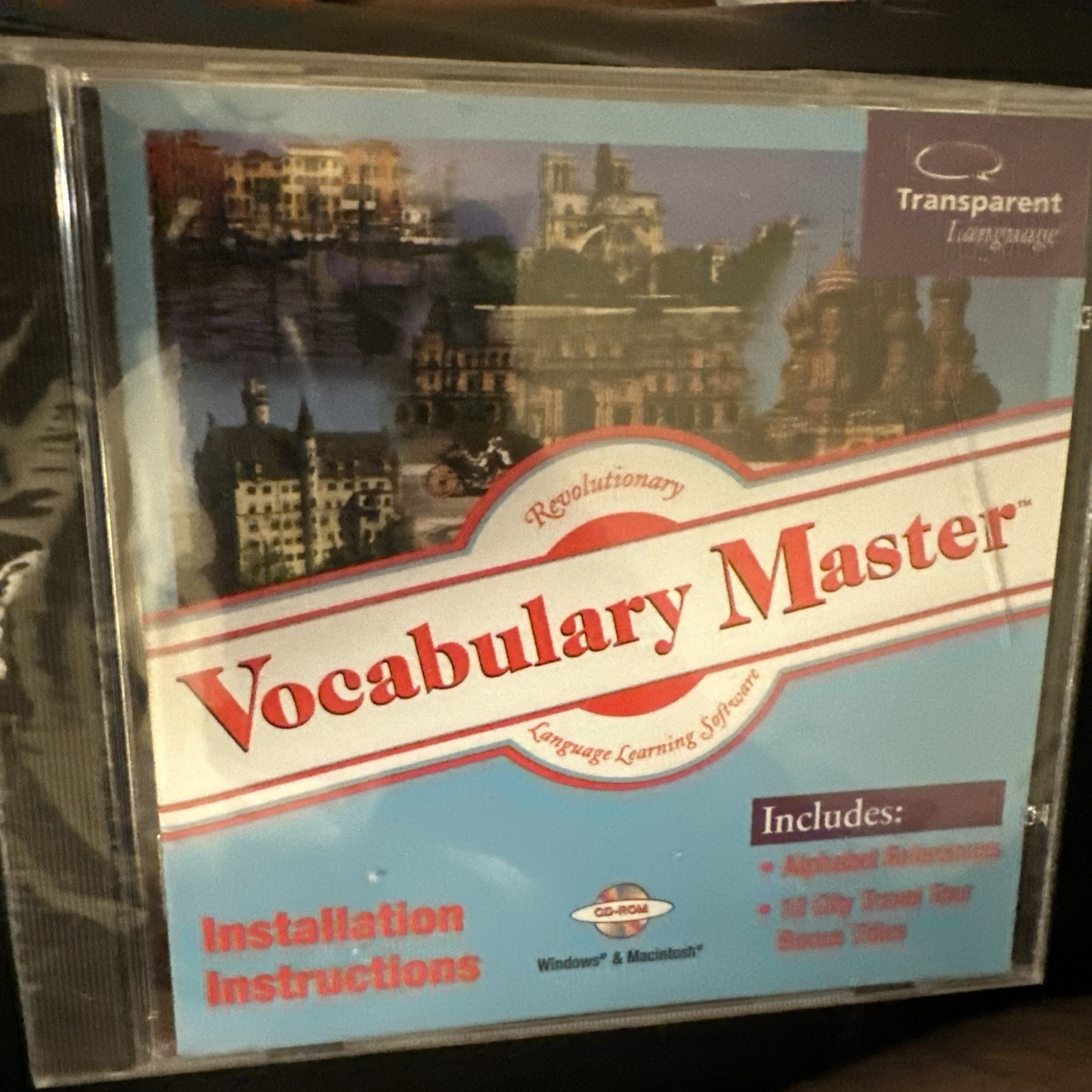 Foreign Language Vocabulary Master CD-ROM 1999 Transparent Language Windows