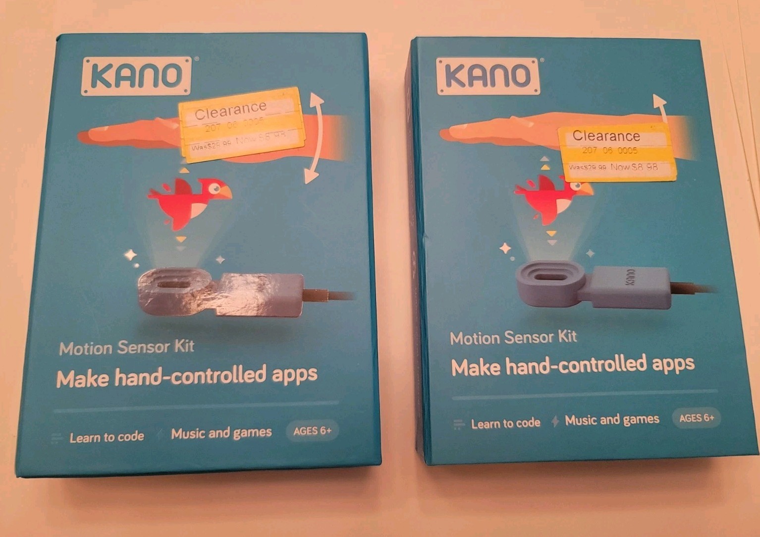 2x Kano Computer Motion Sensor Kit OS For Hand Controlled Apps Raspberry Pi NEW