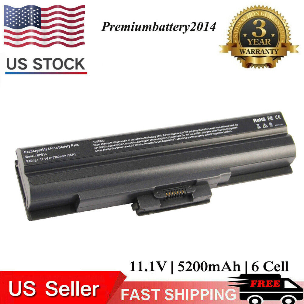 ✅Battery for Sony Vaio VGP-BPS13B/Q VGP-BPS13/Q VGP-BPS21B VGP-BPL13 VGP-BPS21A/