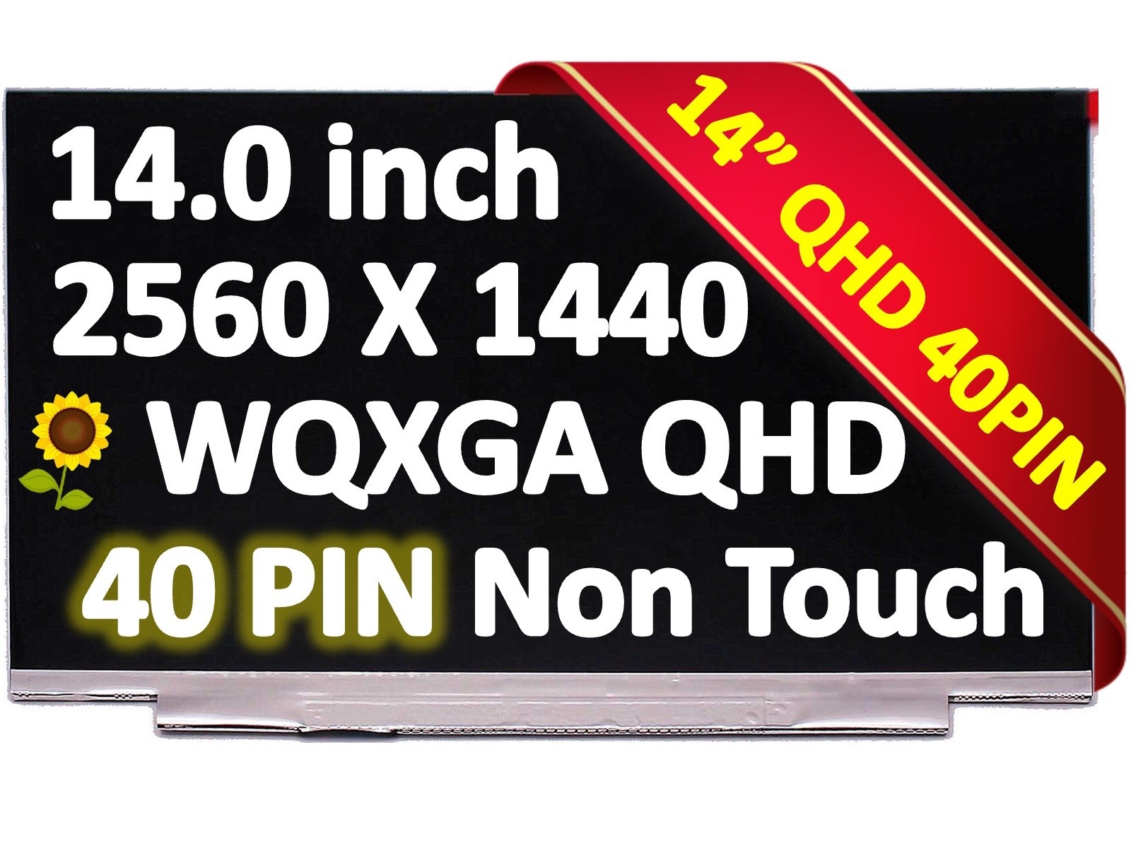 WQHD IPS LED LCD Screen Panel Display B140QAN02.3 FRU 00NY681 40 pins Non-Touch