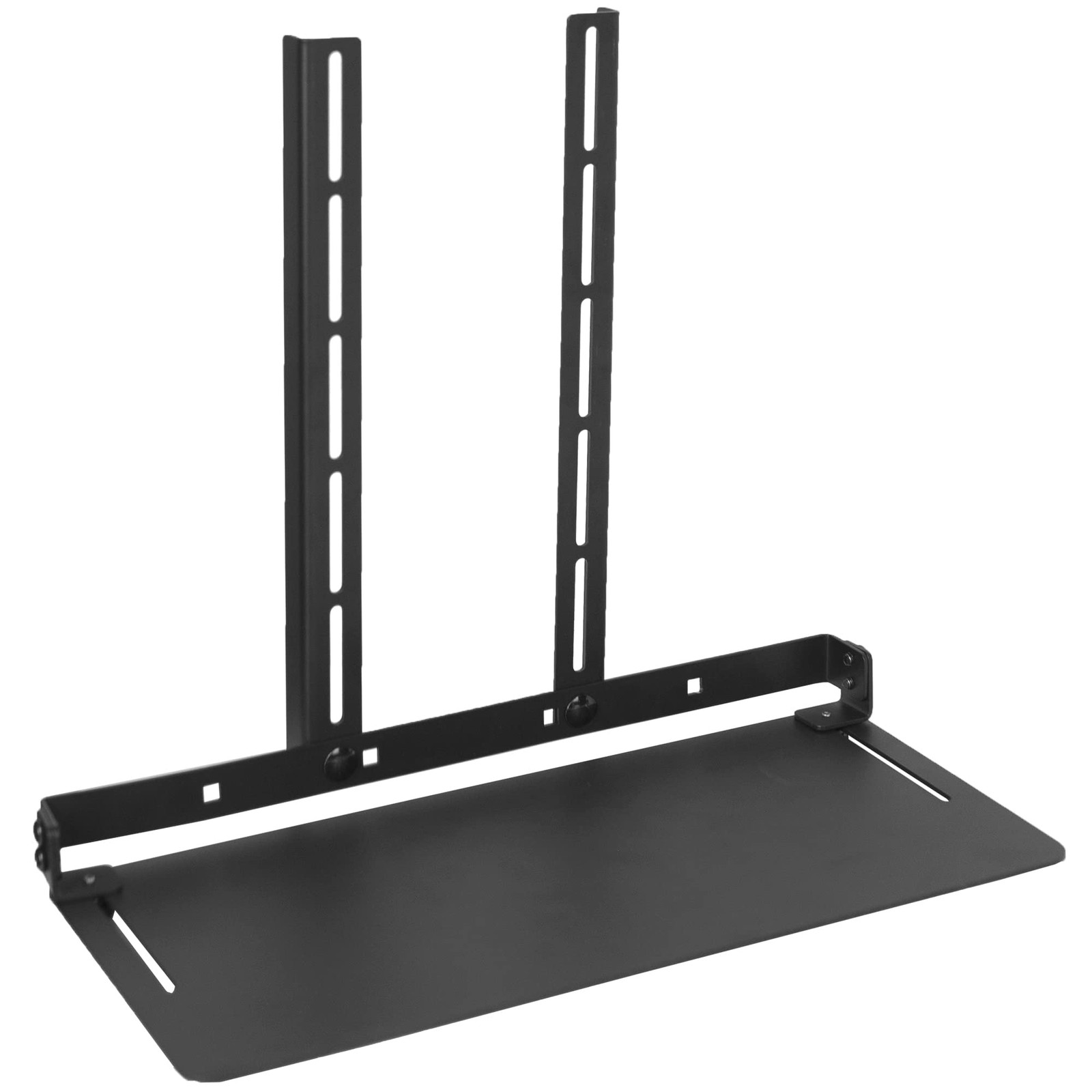 Over Under VESA Monitor Shelf Mount 13 Inch Media Devices Black MOUNTSF01M