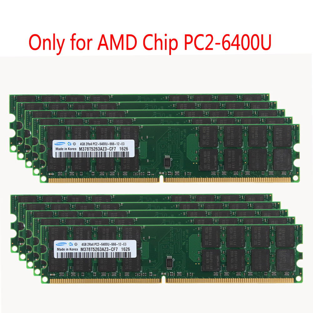 NEW 4GB DDR2 PC2-6400U 800MHz 240PIN DIMM Desktop memory for AMD CPU #&
