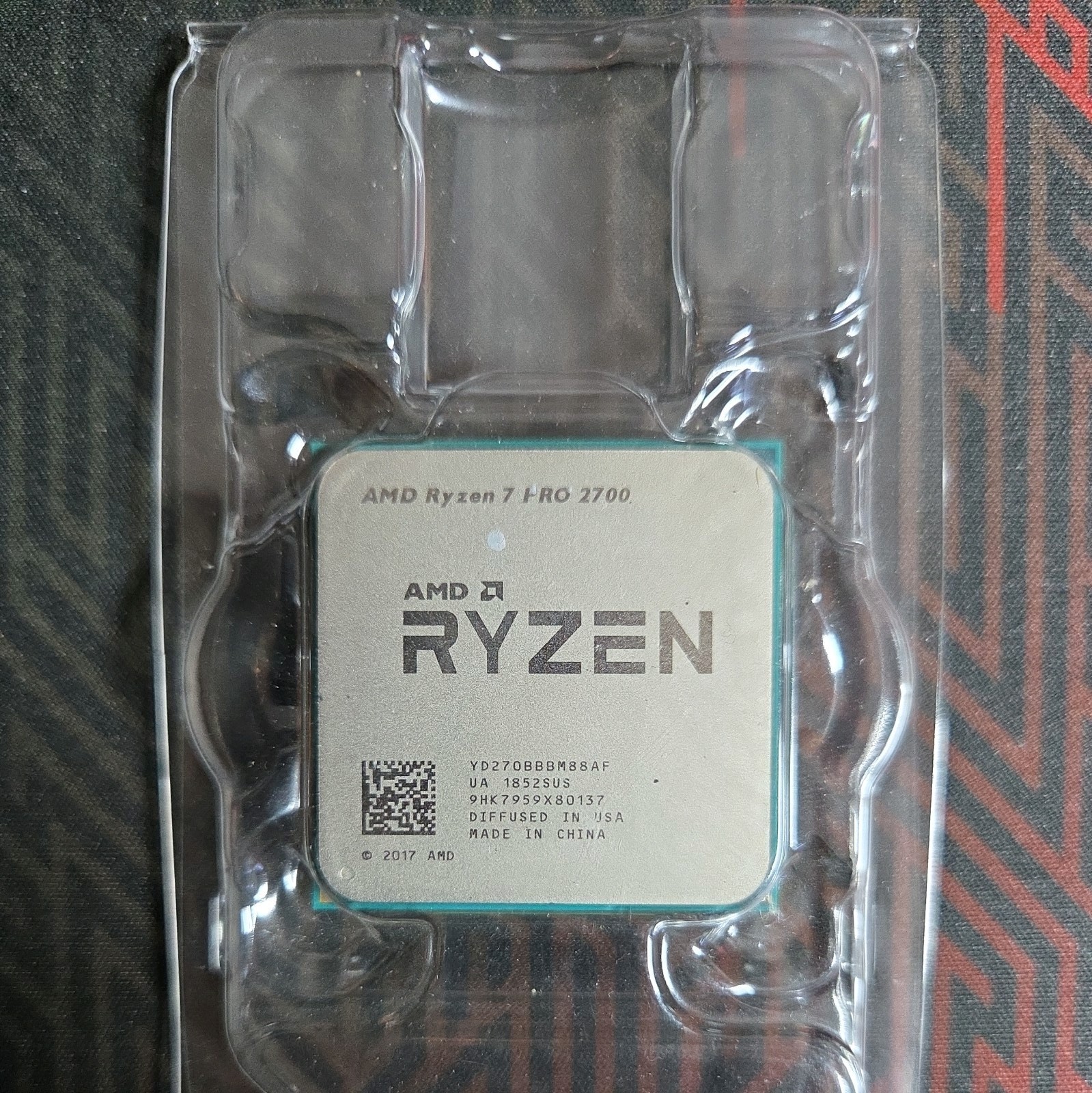 AMD Ryzen 7 PRO 2700 8-Core 3.2GHz CPU; Used