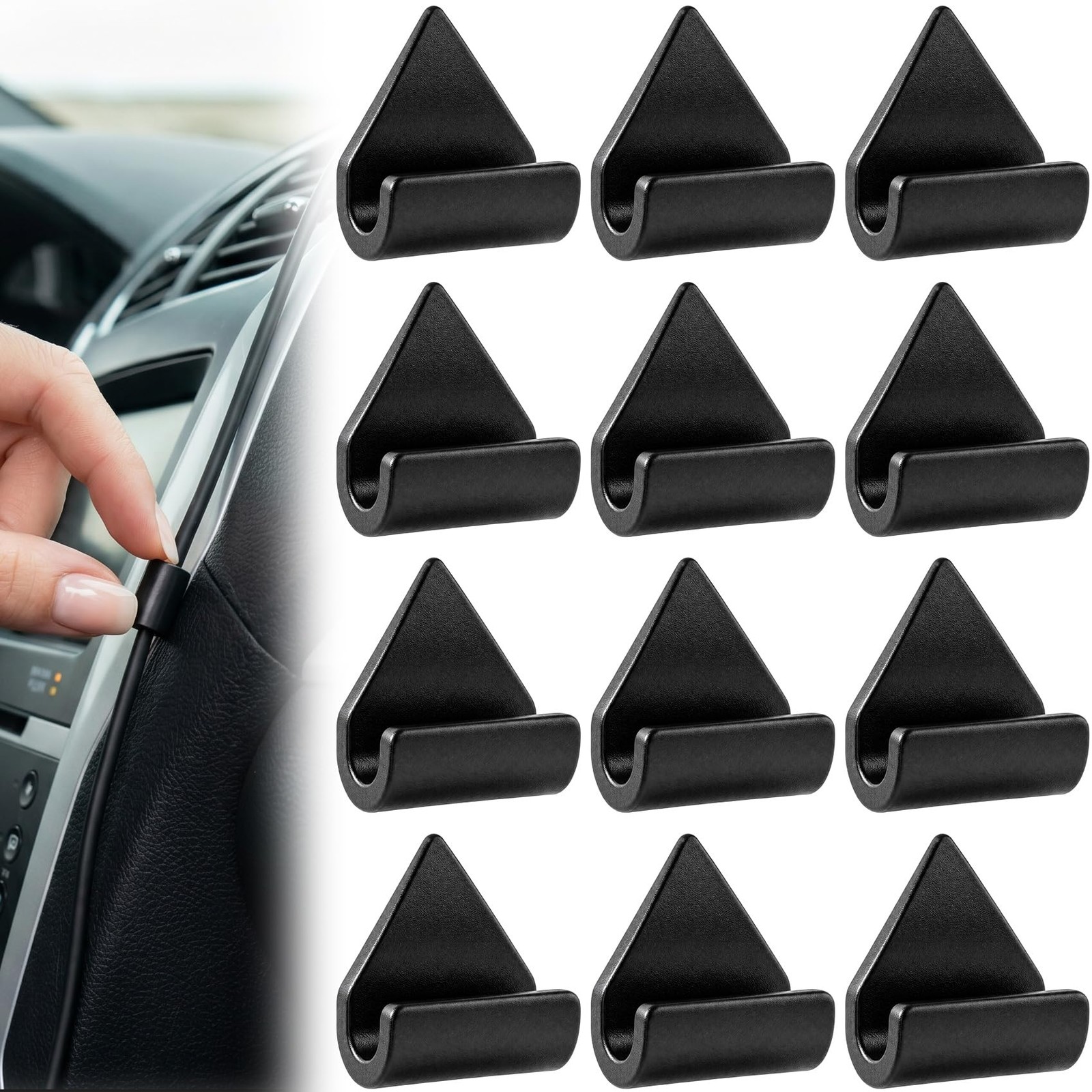 Kyckeif Style1 Car Cable Clips 12-Pack