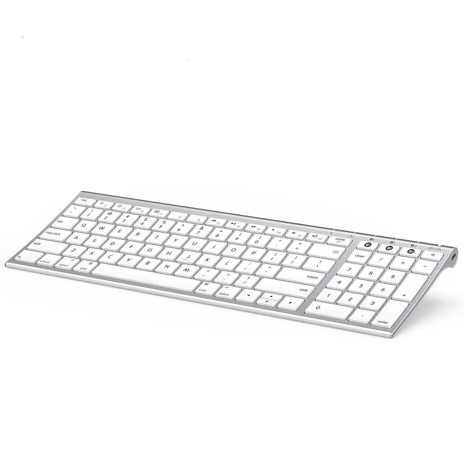 Jelly Comb K015G Multi-Device Keyboard white and silver