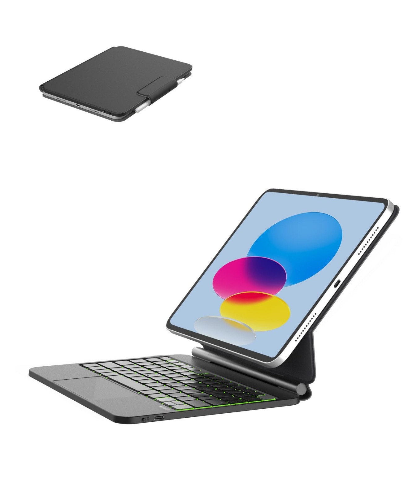 EIP Hyperkeys Keyboard Case for iPad 11th Gen 2025 & iPad 10th Gen 2022