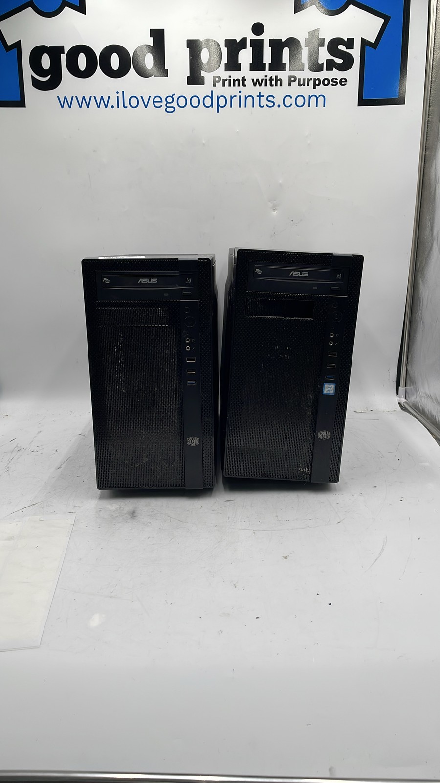 Intel Core i3 8th Gen Desktop PCs ASUS Cooler Master Towers Lot Of 2