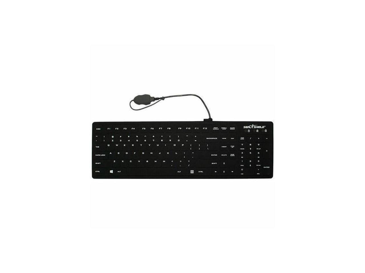 Seal Shield Seal Silk Pro SK104 Keyboard - Cable Connectivity - USB Interface -