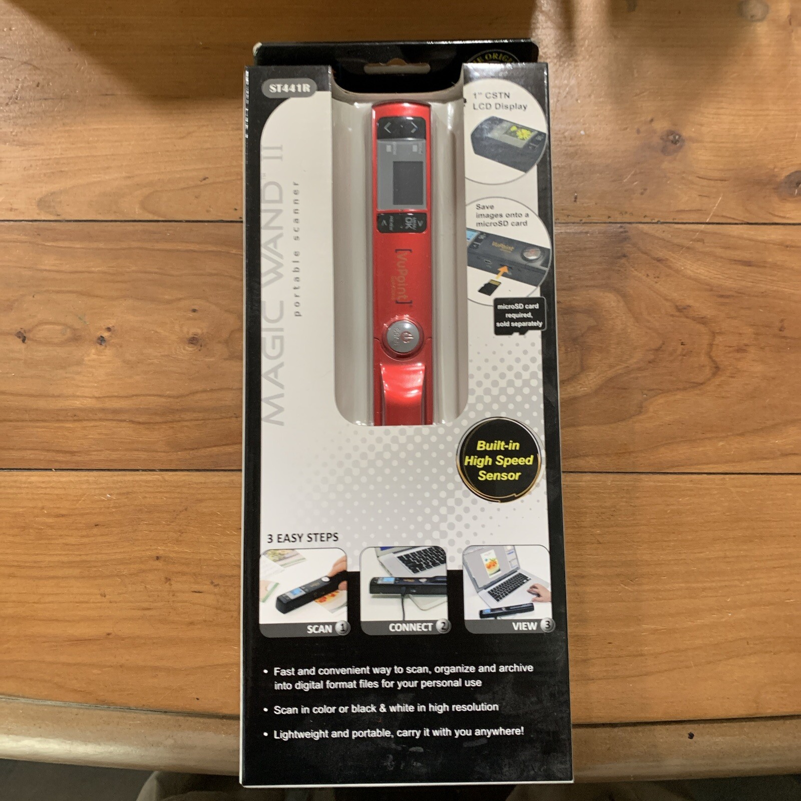 VuPoint Solutions Magic Wand II Portable Scanner Model ST441R - New Sealed